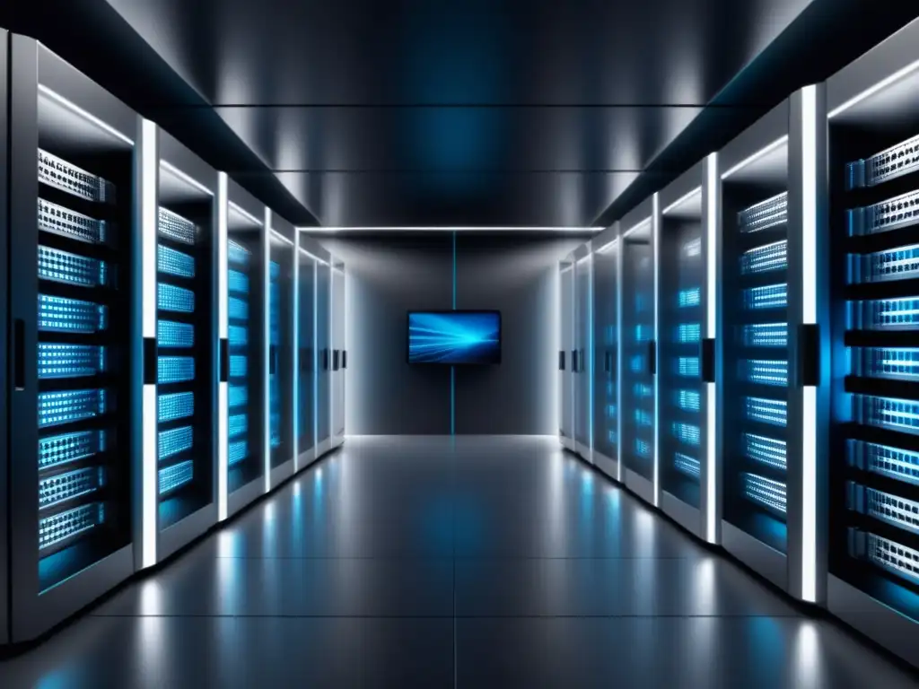 Centro de datos con servidores ópticos y beneficios de la fibra óptica en data centers