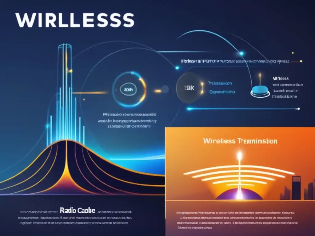 Beneficios de la fibra óptica inalámbrica: comparativa y representación gráfica de tecnologías de transmisión -