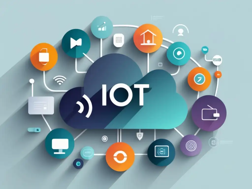 Ilustración IoT: Comunicación eficiente y conectividad con ventajas y desventajas de la fibra óptica