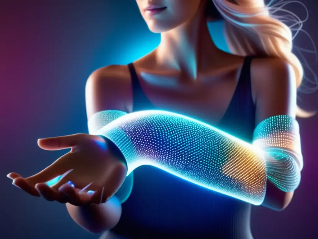 Ventajas de wearables de fibra óptica: elegancia futurista con hologramas y colores vibrantes