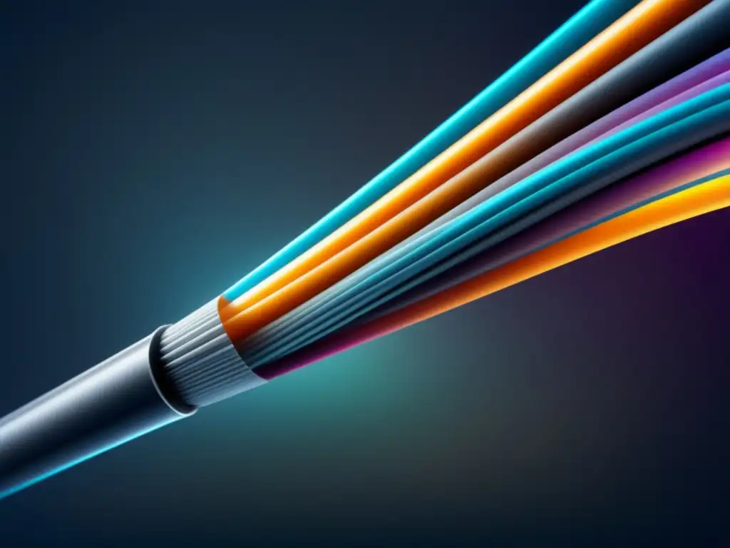 Impacto de la fibra óptica: tecnología ultradetallada de cable de fibra óptica