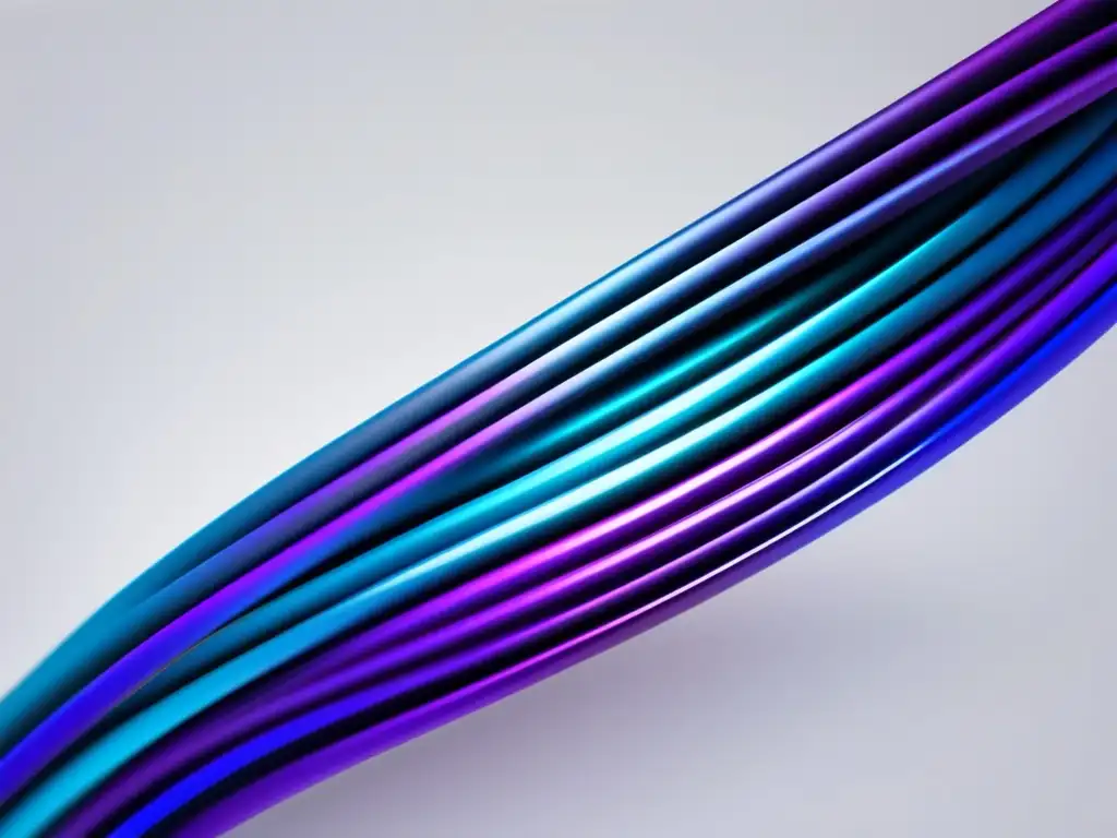 Ventajas y desventajas de la fibra óptica - Elegante imagen de un cable de fibra óptica de diseño moderno y minimalista