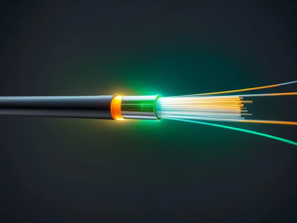 Beneficios de fibra óptica: cable 8k iluminado, transmisión de datos precisa, tecnología de amplificación óptica