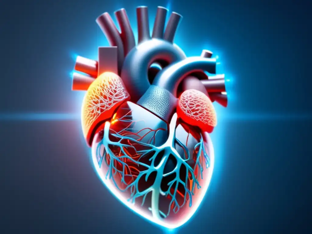 Impacto de fibra óptica en cardiología: corazón de vidrio y cables luminosos, transmisión de datos e integración perfecta