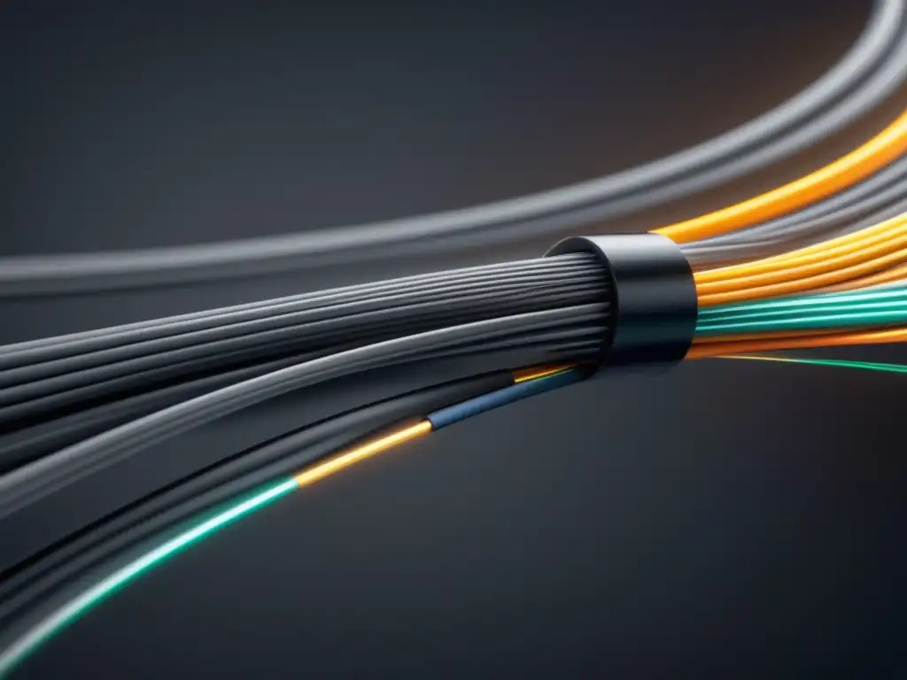 Impacto de la fibra óptica en la industria cinematográfica: Red de cables de fibra óptica 8k, modernidad y avance tecnológico